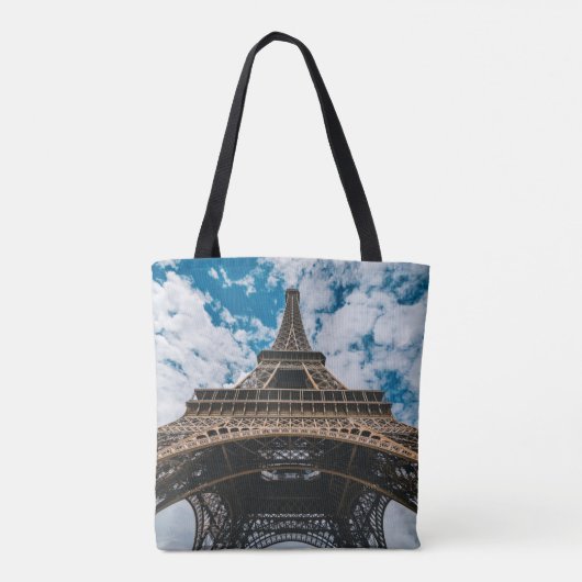 Monumenten | Looking Up at the Eiffel Tower Tote Bag (Achterkant)