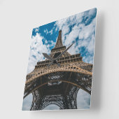 Monumenten | Looking Up at the Eiffel Tower Vierkante Klok (Hoek)