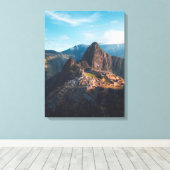 Monumenten Machu Picchu, Peru Canvas Afdruk (Insitu (Houten vloer))