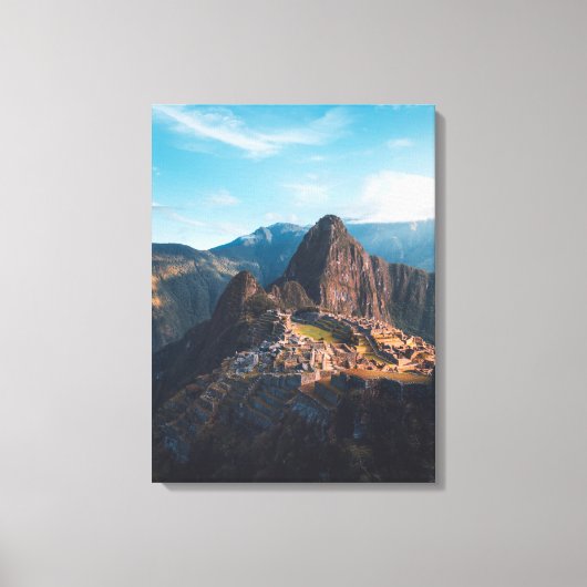 Monumenten Machu Picchu, Peru Canvas Afdruk (Voorkant)