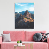 Monumenten Machu Picchu, Peru Canvas Afdruk (Insitu (Woonkamer))