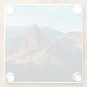 Monumenten Machu Picchu, Peru Glazen Onderzetter (Achterkant)