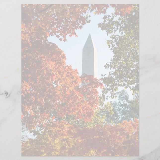 Monumenten | Monument in Washington in het najaar (Voorkant)
