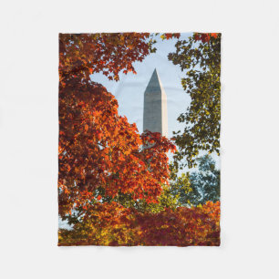Monumenten Monument in Washington in het najaar Fleece Deken