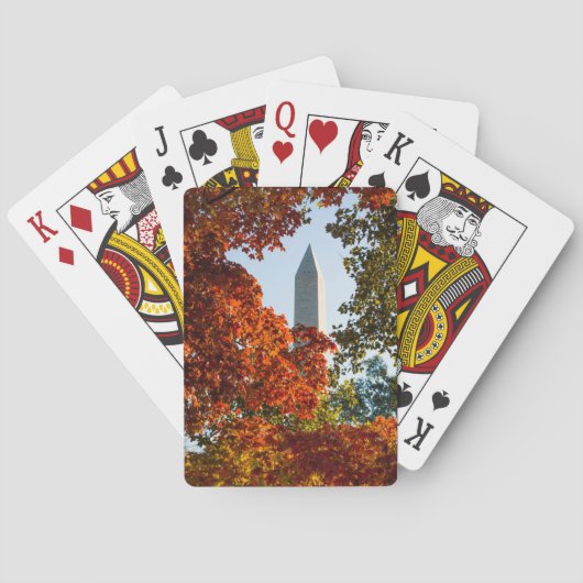 Monumenten | Monument in Washington in het najaar Pokerkaarten (Achterkant)