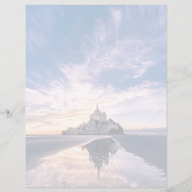 Monumenten Mount Saint-Michel, Normandy Frankrijk (Voorkant)