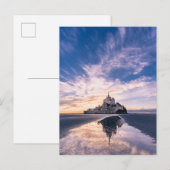 Monumenten Mount Saint-Michel, Normandy Frankrijk Briefkaart (Voorkant / Achterkant)