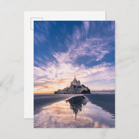 Monumenten Mount Saint-Michel, Normandy Frankrijk Briefkaart (Voorkant / Achterkant)