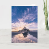 Monumenten Mount Saint-Michel, Normandy Frankrijk Kaart (Voorkant)