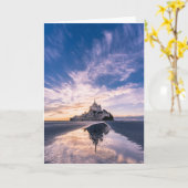 Monumenten Mount Saint-Michel, Normandy Frankrijk Kaart (Gele Bloem)