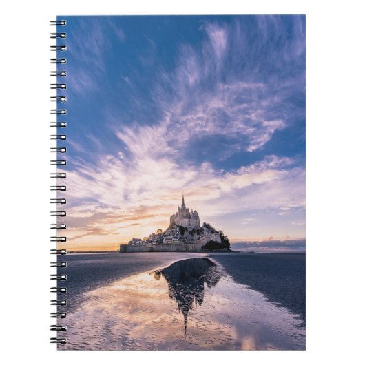 Monumenten Mount Saint-Michel, Normandy Frankrijk Notitieboek (Voorkant)