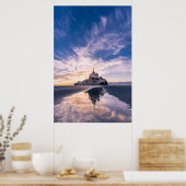 Monumenten Mount Saint-Michel, Normandy Frankrijk Poster (Keuken)