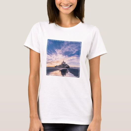 Monumenten Mount Saint-Michel, Normandy Frankrijk T-shirt (Voorkant)