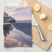 Monumenten Mount Saint-Michel, Normandy Frankrijk Theedoek (Quarter Fold)