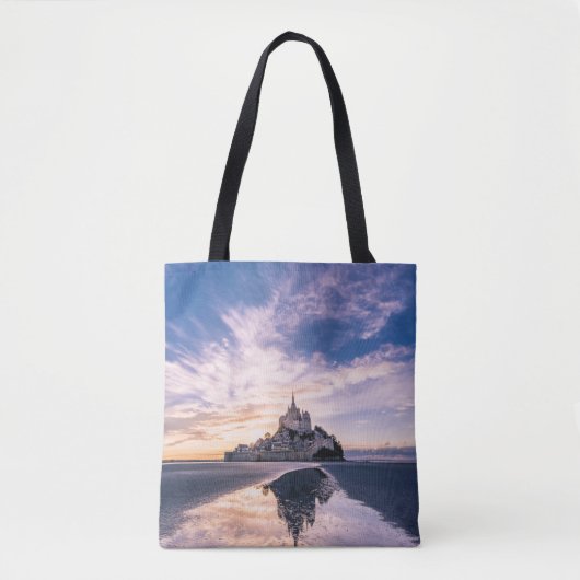 Monumenten Mount Saint-Michel, Normandy Frankrijk Tote Bag (Voorkant)