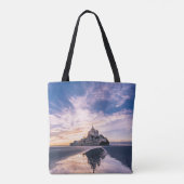 Monumenten Mount Saint-Michel, Normandy Frankrijk Tote Bag (Achterkant)