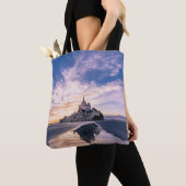 Monumenten Mount Saint-Michel, Normandy Frankrijk Tote Bag (Dichtbij)