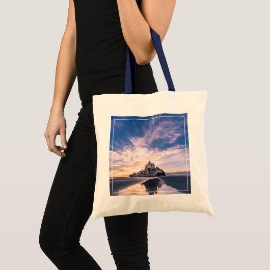 Monumenten Mount Saint-Michel, Normandy Frankrijk Tote Bag (Voorkant (product))