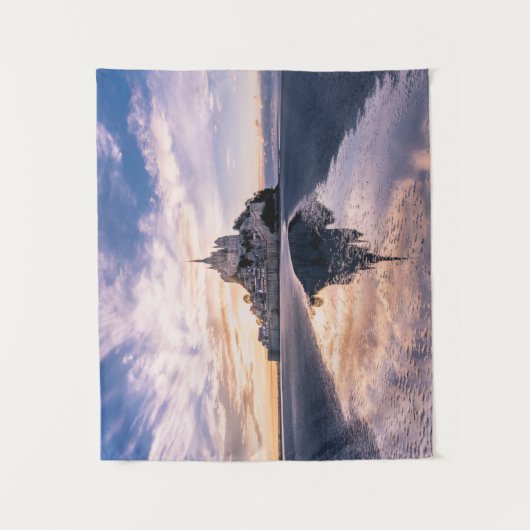 Monumenten Mount Saint-Michel, Normandy Frankrijk Wandkleed (Voorkant)