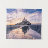 Monumenten Mount Saint-Michel, Normandy Frankrijk Wandkleed (Voorkant (horizontaal))