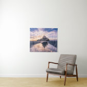 Monumenten Mount Saint-Michel, Normandy Frankrijk Wandkleed (In Situ (horizontaal))