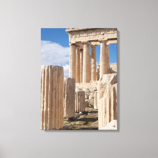 Monumenten | Parthenon Acropolis Athene Griekenlan Canvas Afdruk (Voorkant)