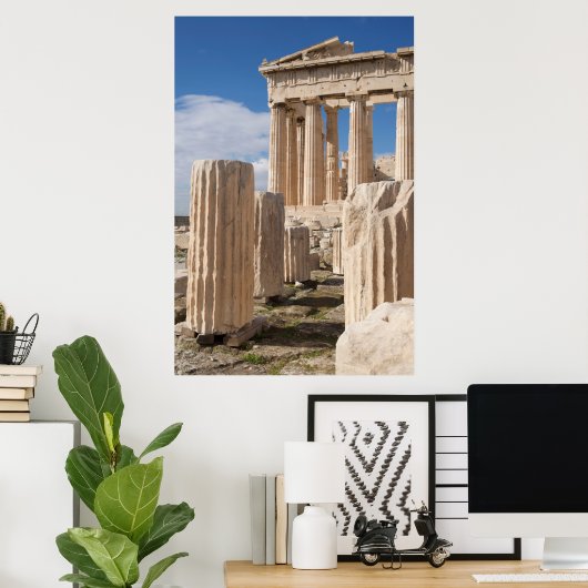 Monumenten | Parthenon Acropolis Athene Griekenlan Poster (Thuiskantoor)