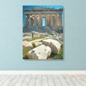 Monumenten Parthenon Athens, Greece Canvas Afdruk (Insitu (Houten vloer))