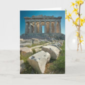 Monumenten Parthenon Athens, Greece Kaart (Gele Bloem)
