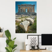Monumenten Parthenon Athens, Greece Poster (Thuiskantoor)