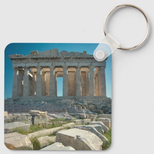 Monumenten Parthenon Athens, Greece Sleutelhanger (Achterkant)