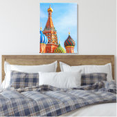 Monumenten | Sint-Basilkathedraal in Moskou Canvas Afdruk (Insitu (Slaapkamer))