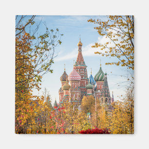 Monumenten Sint-Basilskathedraal Moskou Magneet