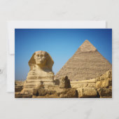 Monumenten | Sphinx & Pyramid of Egypt Bedankkaart (Voorkant)