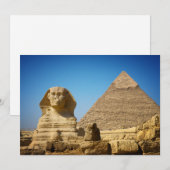 Monumenten | Sphinx & Pyramid of Egypt Bedankkaart (Voorkant / Achterkant)