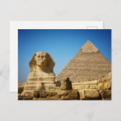 Monumenten | Sphinx & Pyramid of Egypt Briefkaart (Voorkant / Achterkant)