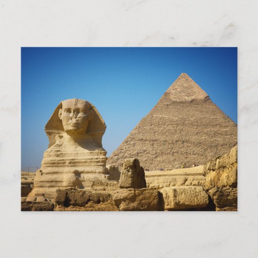 Monumenten | Sphinx & Pyramid of Egypt Briefkaart (Voorkant)