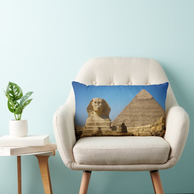 Monumenten | Sphinx & Pyramid of Egypt Kussen (Stoel)