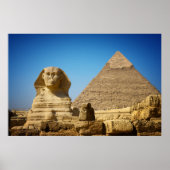 Monumenten | Sphinx & Pyramid of Egypt Poster (Voorkant)