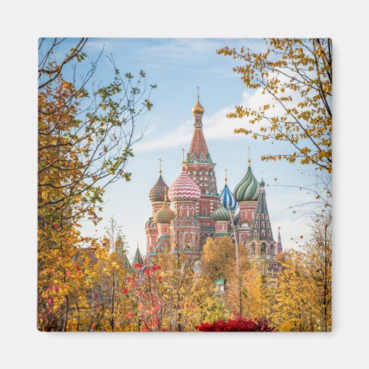 Monumenten | St. Basil's Cathedral Moscow Magneet (Voorkant)