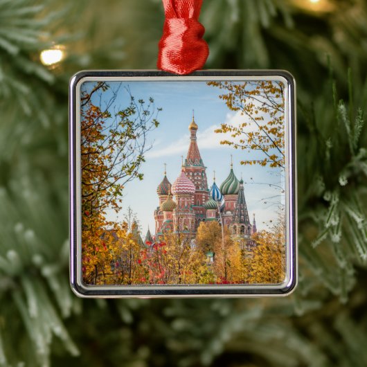 Monumenten | St. Basil's Cathedral Moscow Metalen Ornament (Boom)