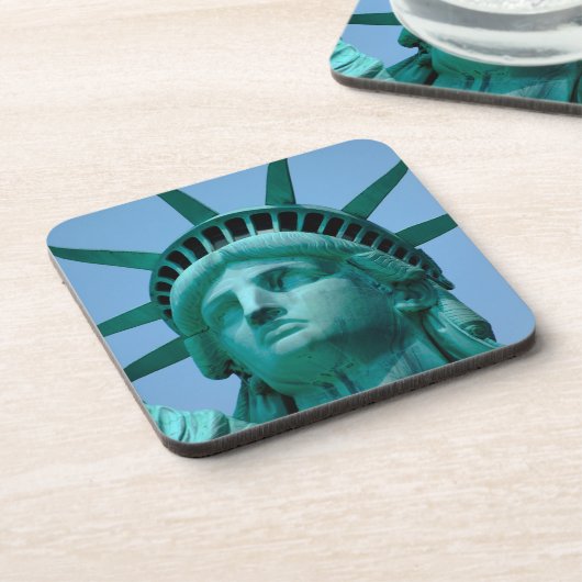 Monumenten | Statue of Liberty Face Bier Onderzetter (Linkerzijde)
