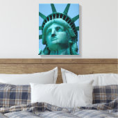 Monumenten | Statue of Liberty Face Canvas Afdruk (Insitu (Slaapkamer))