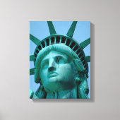 Monumenten | Statue of Liberty Face Canvas Afdruk (Voorkant)