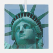 Monumenten | Statue of Liberty Face Glas Ornament (Voorkant)