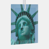 Monumenten | Statue of Liberty Face Glas Ornament (Voorkant Rechts)