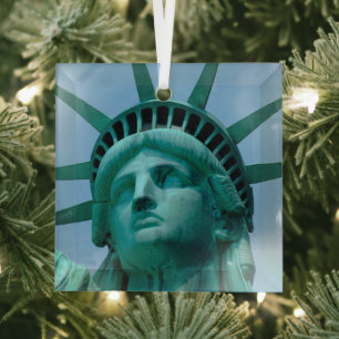 Monumenten Statue of Liberty Face Glas Ornament