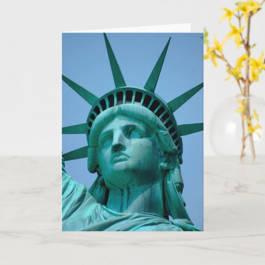 Monumenten | Statue of Liberty Face Kaart (Gele Bloem)