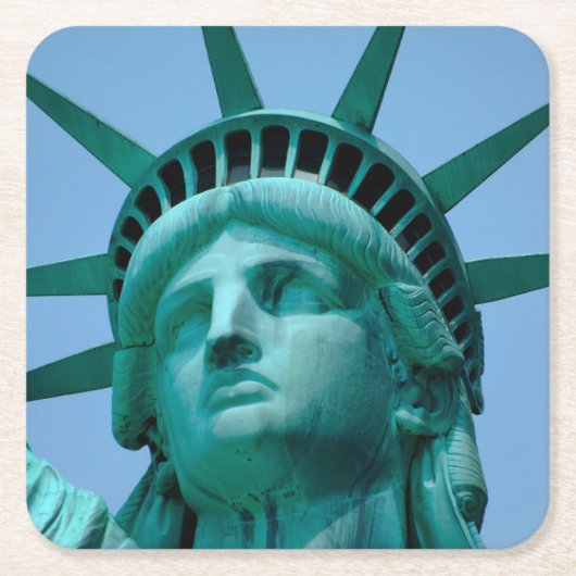 Monumenten | Statue of Liberty Face Kartonnen Onderzetters (Voorkant)