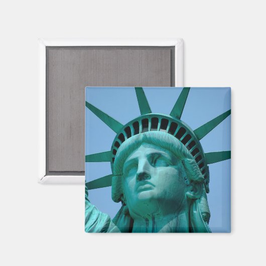 Monumenten | Statue of Liberty Face Magneet (Voorkant / Achterkant)